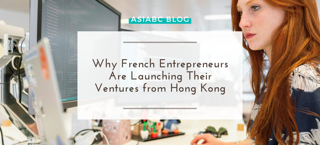 French entrepreneur focused on building a Hong Kong-based startup from a modern workspace with AsiaBC's remote setup support.