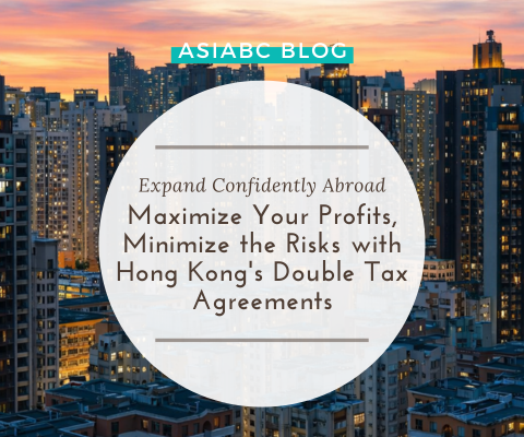 Sunset view of Hong Kong skyline, showing how Double Tax Agreements simplify taxation and support global expansion.