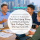 Youthful team with laptops & coffee brainstorming in a modern office in which Hong Kong limited company drives startup growth.